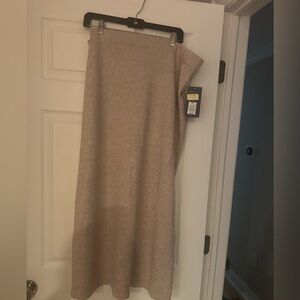 Universal Thread Beige Midi Knit Skirt